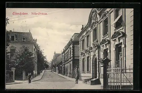 AK Edenkoben, Partie in der Villa-Strasse