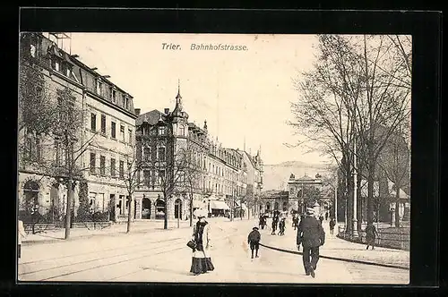 AK Trier, Partie in der Bahnhofstrasse