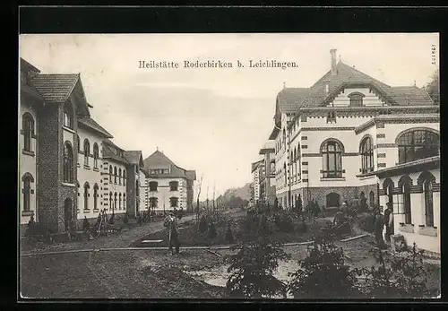 AK Leichlingen, Heilstätte Roderbirken mit Garten