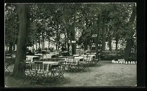 AK Berlin-Grunewald, Schildhorn-Restaurant, Inh. Adolph Schroeder, Gartenrestaurant