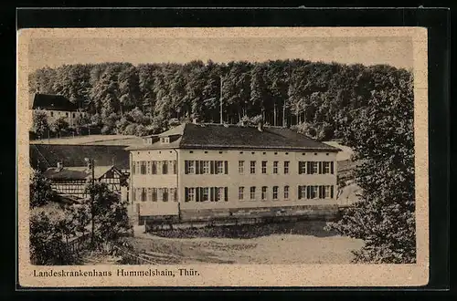 AK Hummelshain /Thür., Blick zum Landeskrankenhaus