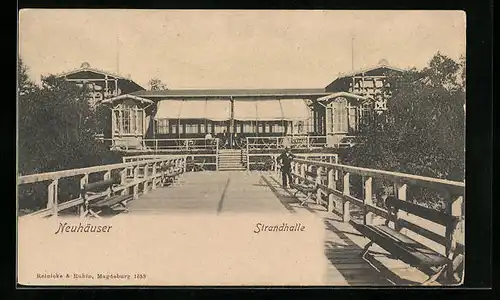 AK Neuhäuser, Blick auf Strandhalle
