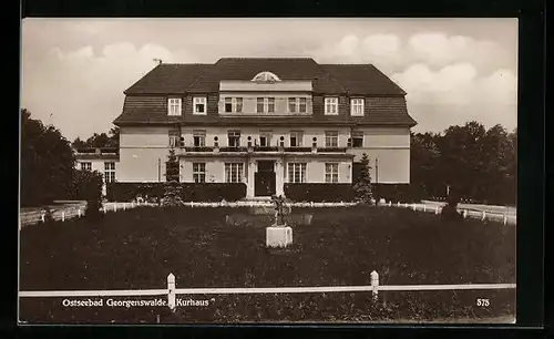 AK Georgenswalde /Ostsee, Blick auf Kurhaus