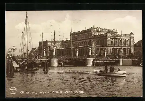 AK Königsberg, Börse und Grüne Brücke