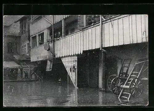 AK Nürnberg, Hochwasser Katastrophe 1909, Spitalhof