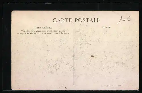 AK Lorroy, inondations, une rue