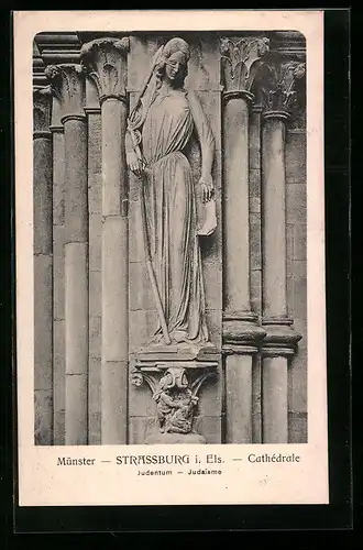 AK Strassburg i. Els., Figur am Münster