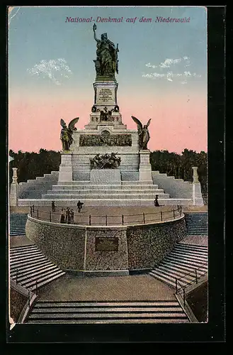 AK Totalansicht d. Nationaldenkmal auf dem Niederwald