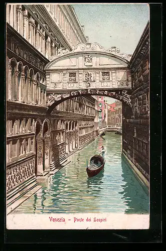 AK Venezia, Ponte dei Sospiri, Seufzerbrücke