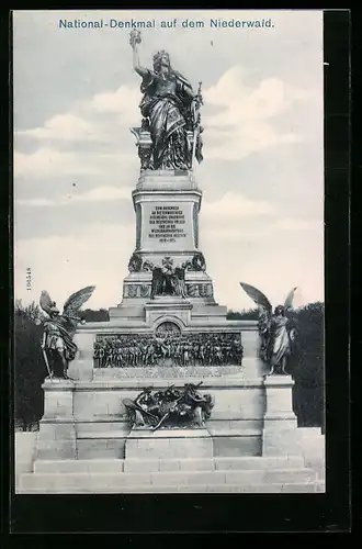 AK Ein Blick auf das National-Denkmal a. d. Niederwald