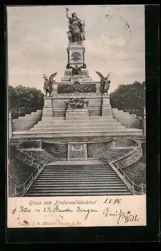 AK National-Denkmal auf dem Niederwald