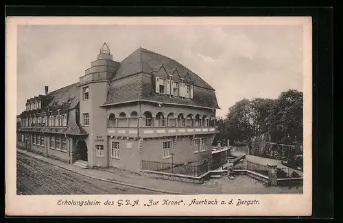 AK Auerbach /Bergstr., Erholungsheim des GDA Zur Krone