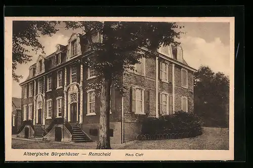 AK Remscheid, Altbergische Bürgerhäuser, Haus Cleff