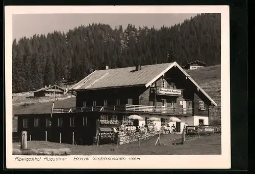 AK Reit im Winkl, Aplengasthof Augustiner an der Winkelmoosalm