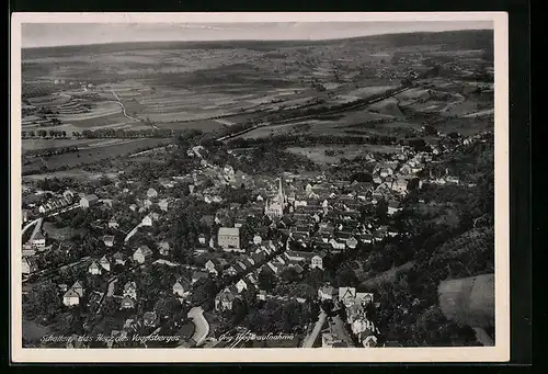 AK Schotten, Fliegeraufnahme des Ortes