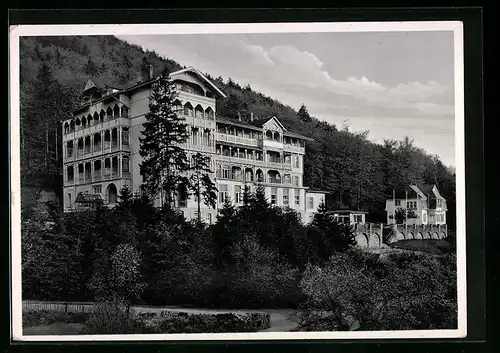 AK Bad Harzburg, Blick auf das Sanatorium Am Burgberg