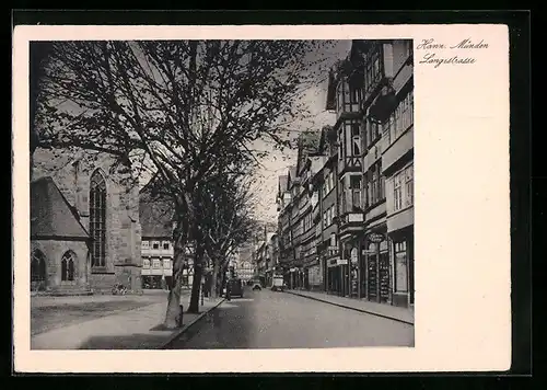 AK Hann. Münden, Blick in die Langestrasse