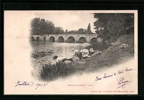 AK Limay, Bords de la Seine