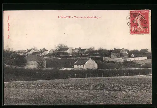 AK Lommoye, Vue sur le Mesnil Guyon