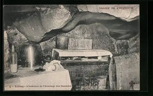AK Cernay, L`Interieur de l`Ermitage des Cascades