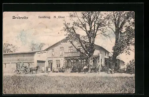 AK Brokreihe, Gasthaus Sandkrug von N. Gloer