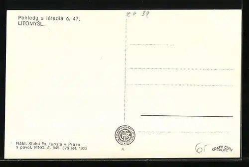 AK Litomysl, Pohledy s letadla c 47