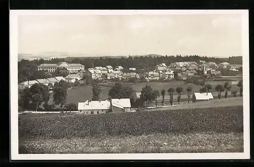 AK Zamberk, Ortsansicht aus der Vogelschau