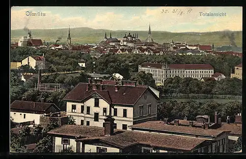 AK Olmütz, Totalansicht von oben