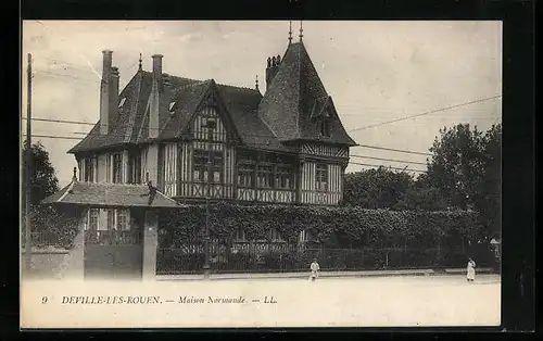 AK Deville-les-Rouen, Maison Normande