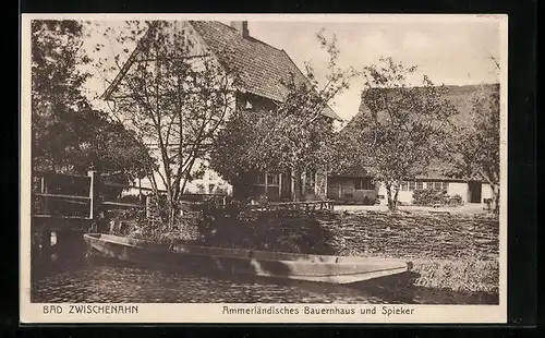 AK Bad Zwischenahn, Ammerländisches Bauernhaus und Spieker