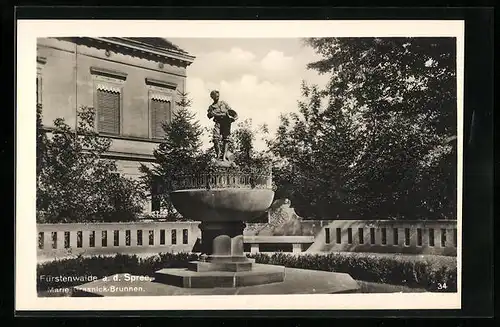 AK Fürstenwalde a. d. Spree, Marie Grasnick-Brunnen