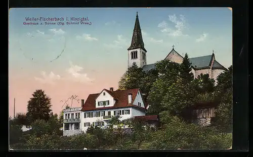 AK Weiler-Fischerbach i. Kinzigtal, Gasthaus z. Sonne