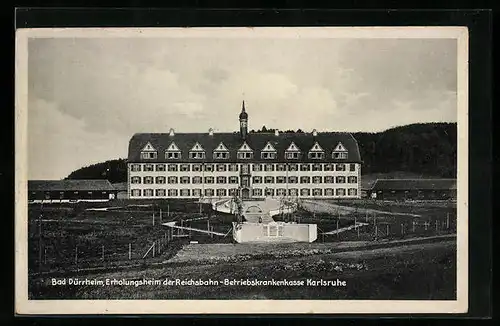 AK Bad Dürrheim, Erholungsheim der Reichsbahn