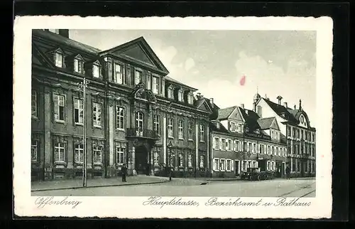 AK Offenburg, Hauptstrasse, Bezirksamt und Rathaus