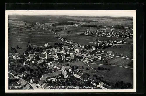 AK Stetten a. k. M., Heuberg, Fliegeraufnahme