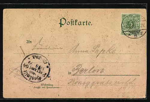 Lithographie Berlin, Nachtleben i. d. Friedrichstrasse