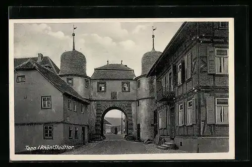 AK Tann /Rhön, Blick auf das Stadttor