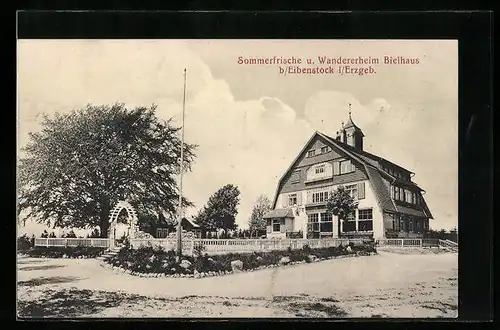 AK Eibenstock i. Erzgeb., Wanderheim Bielhaus