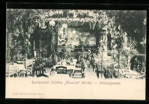 AK Weida, Restaurant Schöne Aussicht mit Wintergarten