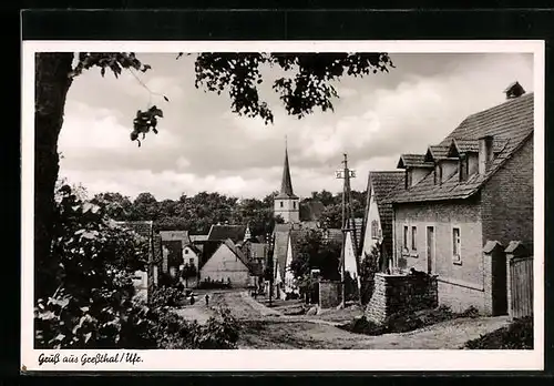 AK Gressthal /Ufr., Strassenpartie des Ortes