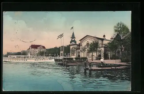 AK Berlin-Niederschöneweide, Wirtshaus Loreley an der Oberspree