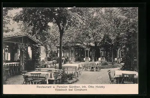 AK Vossloch bei Elmshorn, Restaurant und Pension Günther von Otto Holzky