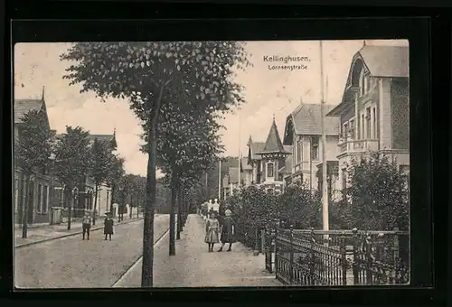 AK Kellinghusen, Kinder auf der Lornsenstrasse