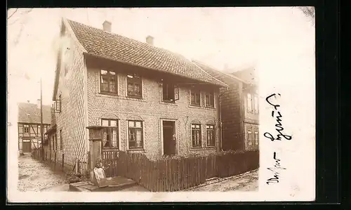 Foto-AK Ringelheim, Haus mit Vorgarten