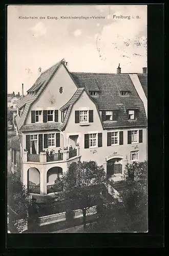 AK Freiburg i. B., Kinderheim des Evang. Kleinkinderpflege-Vereins