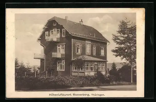 AK Masserberg /Thür., Blick auf ein Haus