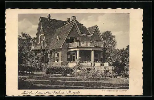 AK Auerbach a. Bergstr., Blick auf das Märchenhaus