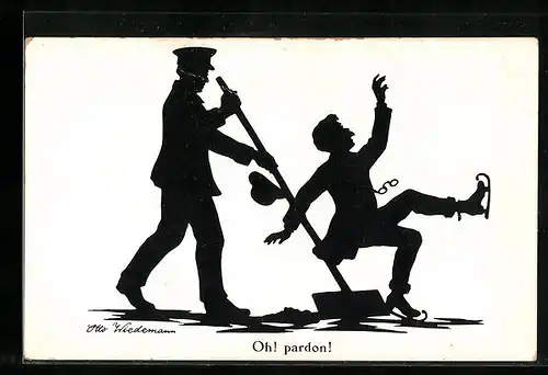 AK Oh! pardon!, Scherenschnitt