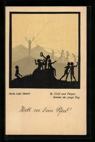 AK In Gold und Purpur kommt der junge Tag