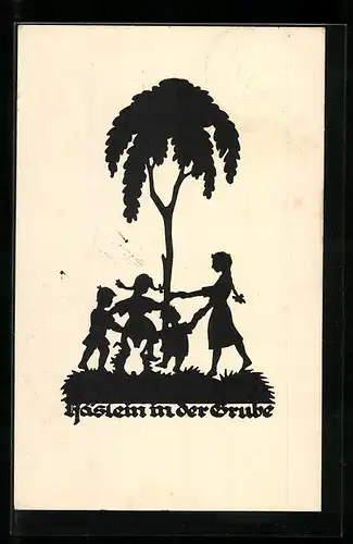 AK Häslein in der Grube, Scherenschnitt